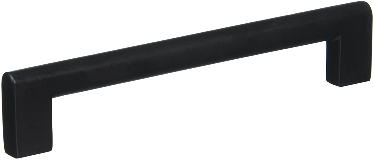 6 in. Center to Center Trail Cabinet Pull, Flat Black