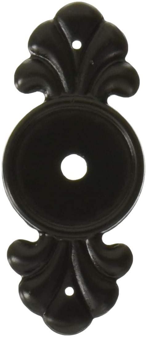 Back Plate for Cabinet Knob, Flat Black