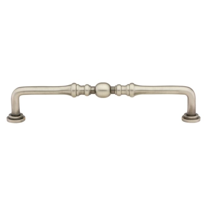 6 in. Center to Center Spindle Cabinet Pull, Antique Nickel