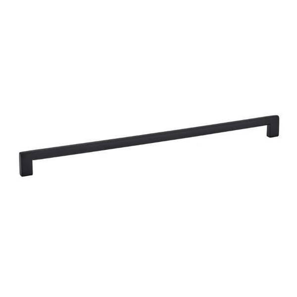 16 in. Center to Center Trail Cabinet Pull, Flat Black