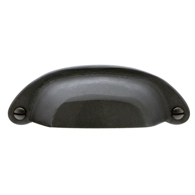 4 in. Bronze Ranch Bin Pull, Flat Black