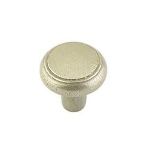 Bronze Barn 1.25 in. Cabinet Knob, Tumbled White Bronze