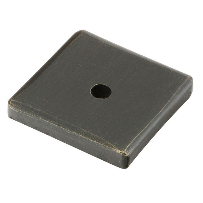 86342MB Square Knob 1.25 in. Back Plate, Medium Bronze