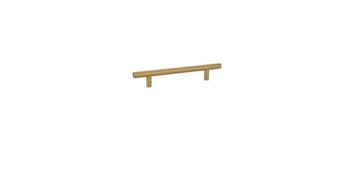 5 in. Center Bar Cabinet Pull, Satin Brass