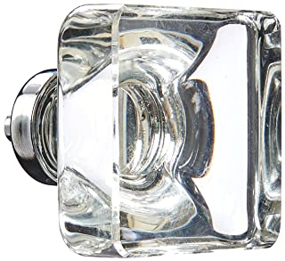 1.75 in. Square Cabinet Knob, Bright Chrome