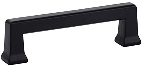 86424US19 3.5 in. Alexander Cabinet Pull, Flat Black