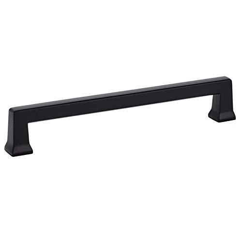 86426US19 6 in. Alexander Cabinet Pull, Flat Black
