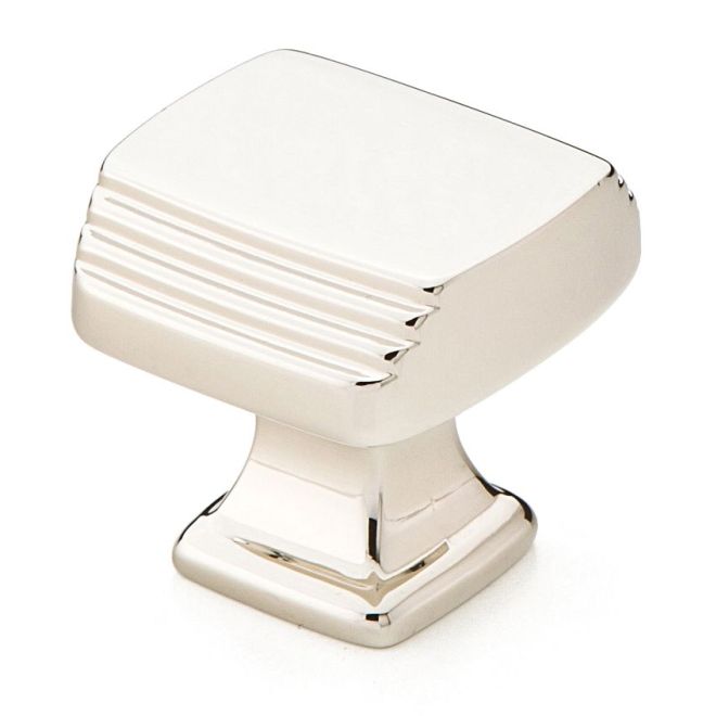 1.25 in. Art Deco Cabinet Knob, Bright Nickel