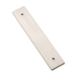 4 in. Back Plate for Pulls Center, Satin Nickel