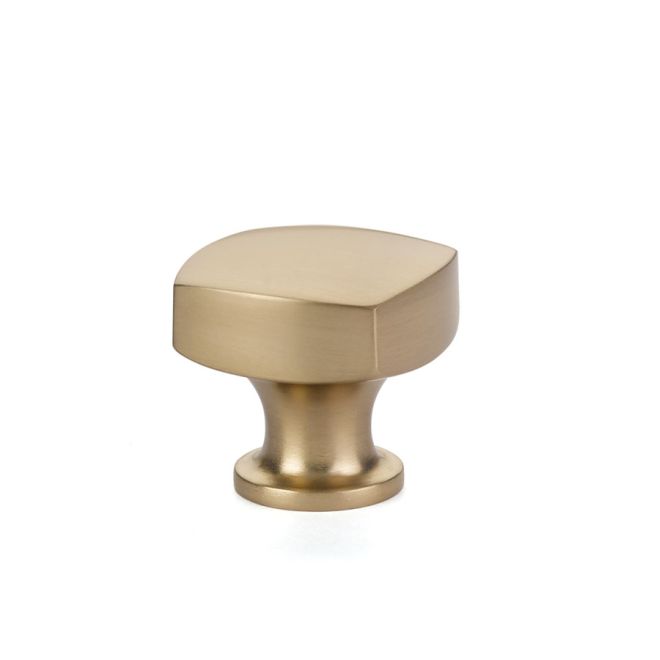 1.25 in. Freestone Cabinet Knob, Satin Brass