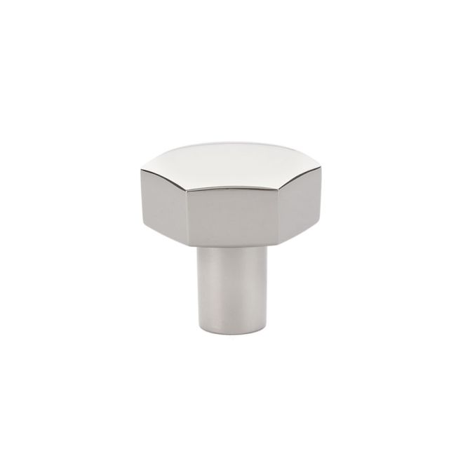 86457US14 1.125 in. Mod Hex Cabinet Knob, Bright Nickel