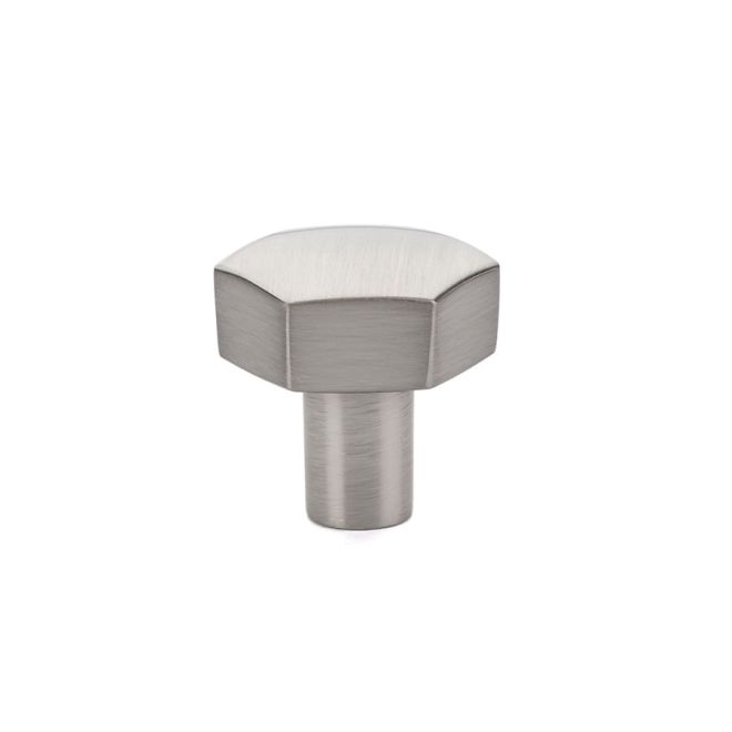 1.125 in. Mod Hex Cabinet Knob, Satin Nickel