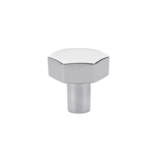 1.125 in. Mod Hex Cabinet Knob, Bright Chrome
