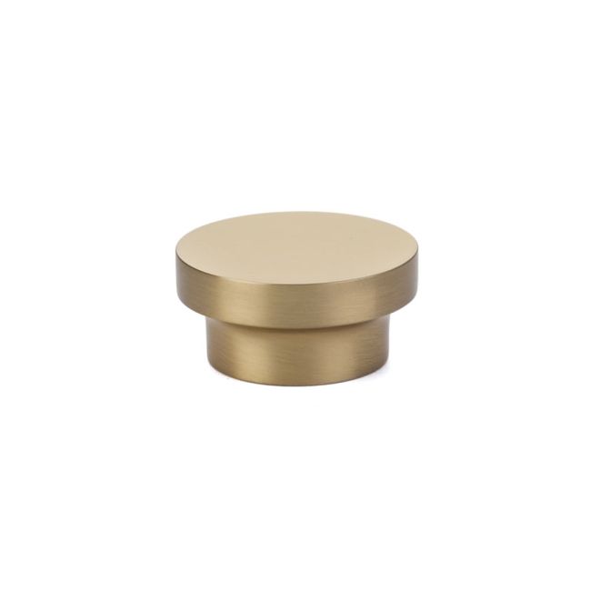 1.25 in. District Cabinet Knob, Satin Brass