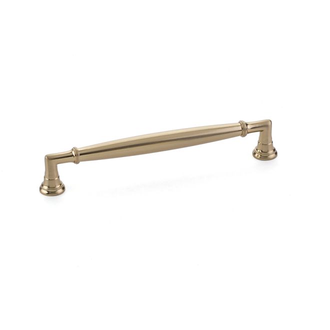 6 in. Center to Center Westwood Cabinet Pull, Satin Brass