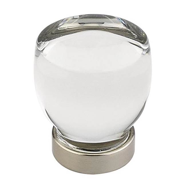 1.125 in. Juneau Crystal Cabinet Knob, Flat Black