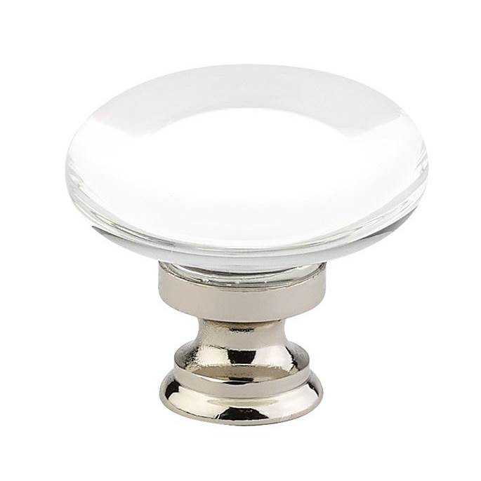 1.375 in. Providence Crystal Cabinet Knob, Bright Chrome