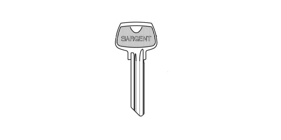 6 Pin Key Blank with LH Keyway