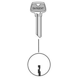 6 Pin Key Blank with LA Keyway