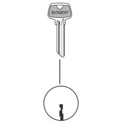 6 Pin Key Blank with LE Keyway