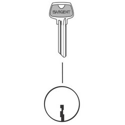 6 Pin Key Blank with LF Keyway