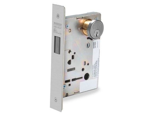 Entry Mortise Lock Body with Faceplate, Strike & Mounting Screws, Oil Rubbed Bronze