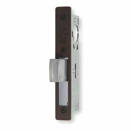 1.125 in. MS Deadlock Flat Faceplate Hook Bolt, Dark Bronze Anodized