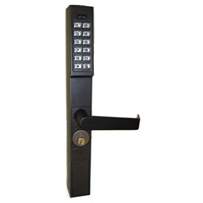 Trilogy Narrow Stile Digital Lever Lock, Oil Rubbed Bronze Finish