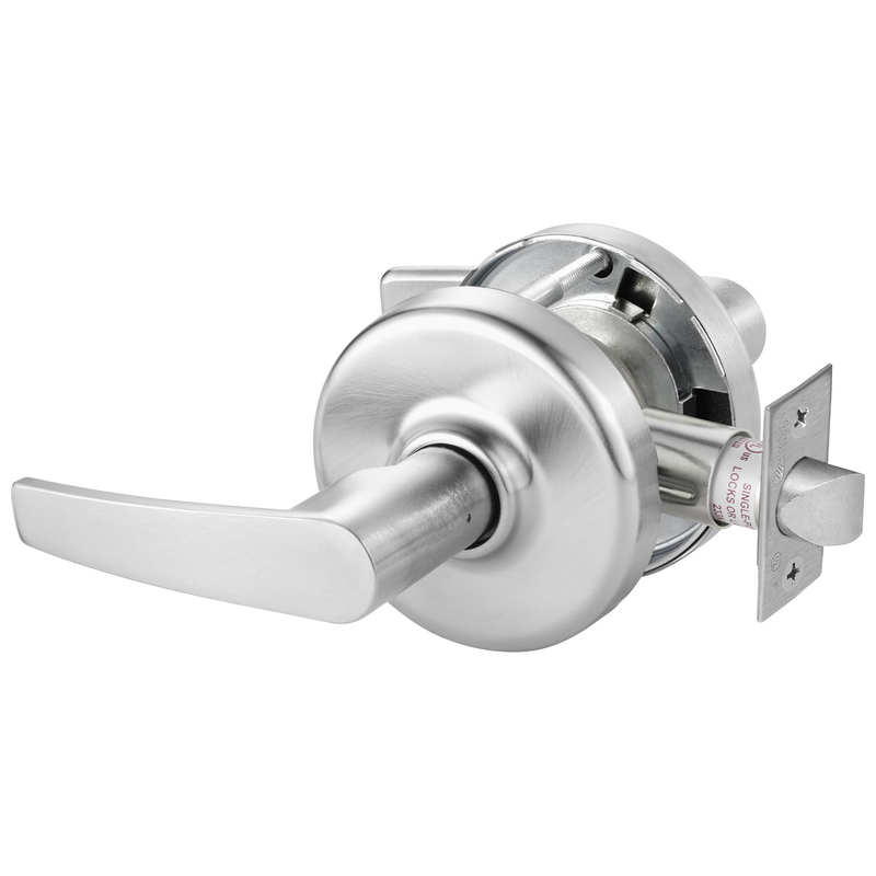 Zinc Armstrong Lever & D Rose Passage Grade 2 Standard Duty Lever Lock, Satin Chrome