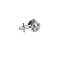 Classroom Deadbolt L4 Keyway, Satin Chrome