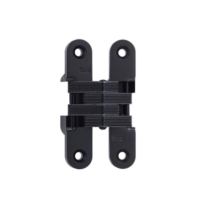 0.75 x 3.75 in. Medium Duty Invisible Hinge for 1.12 in. Doors, Flat Black