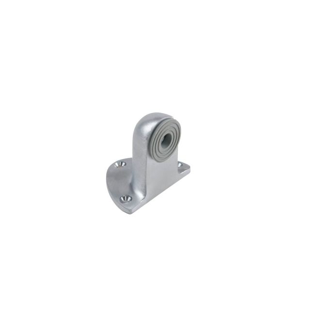 1214H626 2.25 in. High Gooseneck Floor Stop with Combo Pack, Satin Chrome
