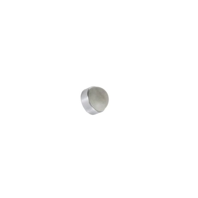 Cast Decore Convex Wall Bumper with Combo Pack Screws, Satin Chrome