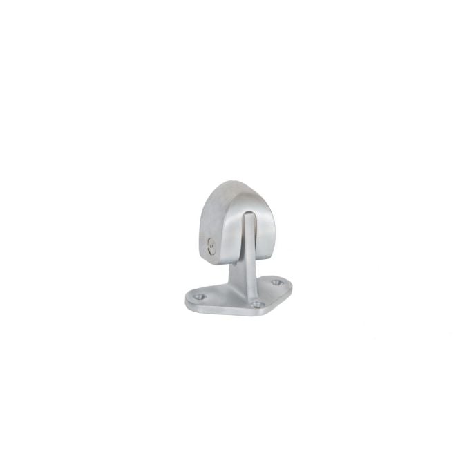 Adjustre Floor Stop & Holder, Satin Chrome Finish