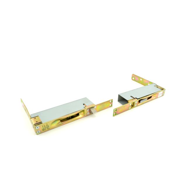 Semi-Automatic Flush Bolt for Wood Door, Satin Chrome