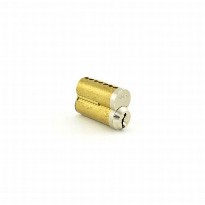 Peaks 7 Pin B1 Keyway Uncombinated Core, Satin Chrome
