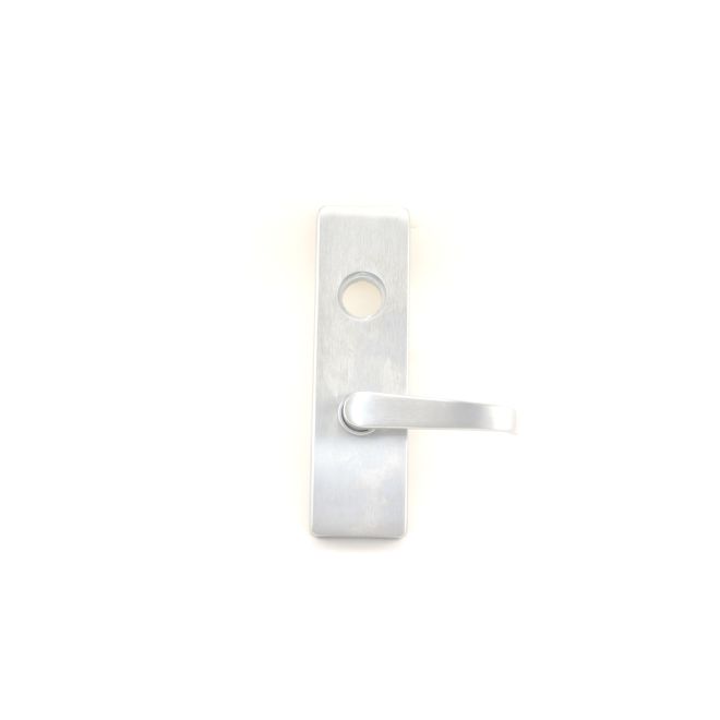 Right Hand Reverse Key Retracting Latchbolt Exit Trim with A Lever, Satin Stainless Steel