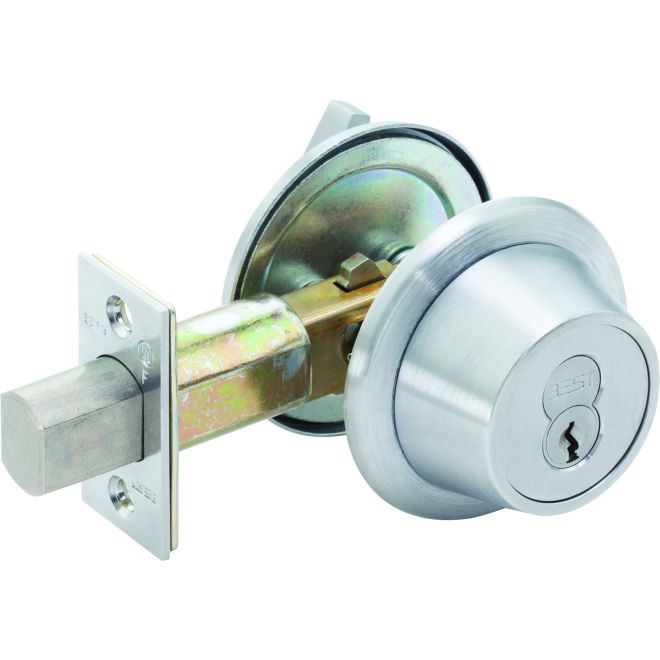 2.75 in. 8T Series Backset 7 Pin Standard Strike Less Core Classroom Deadbolt, Satin Chrome
