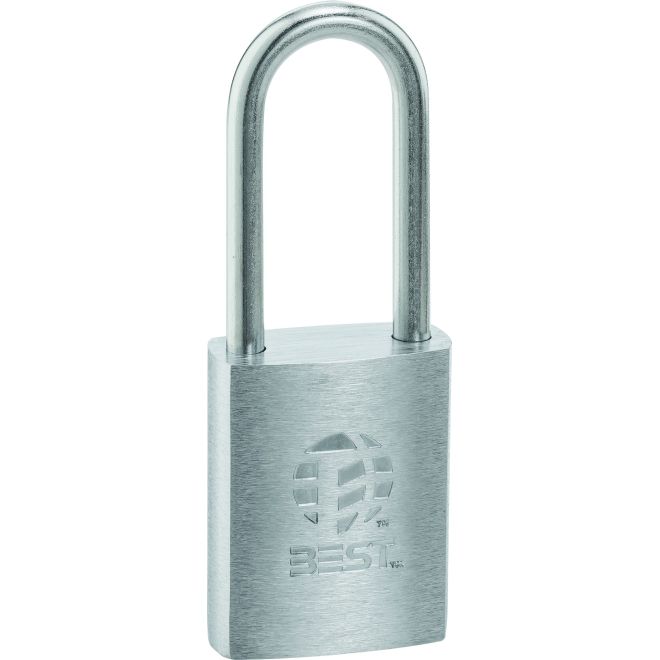 0.25 in. Dia. x 2 in. Brass Padlock 7 Pin Shackle Non Key Retained