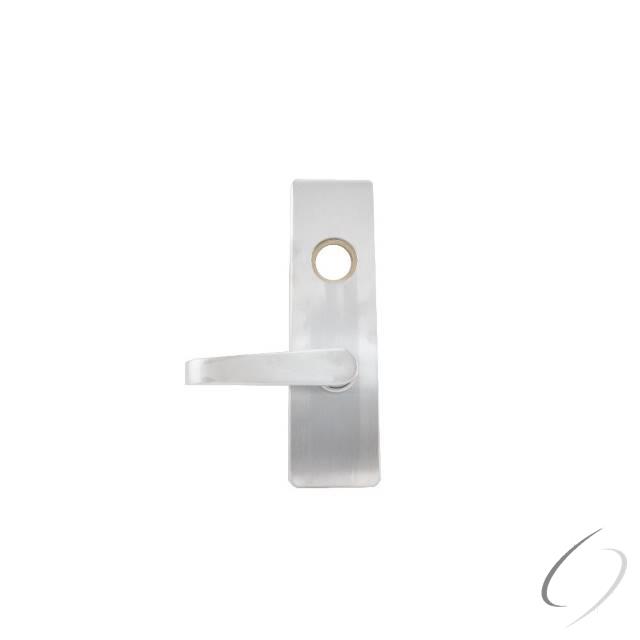 LHR Night Latch Lever Exit Trim, Satin Stainless Steel