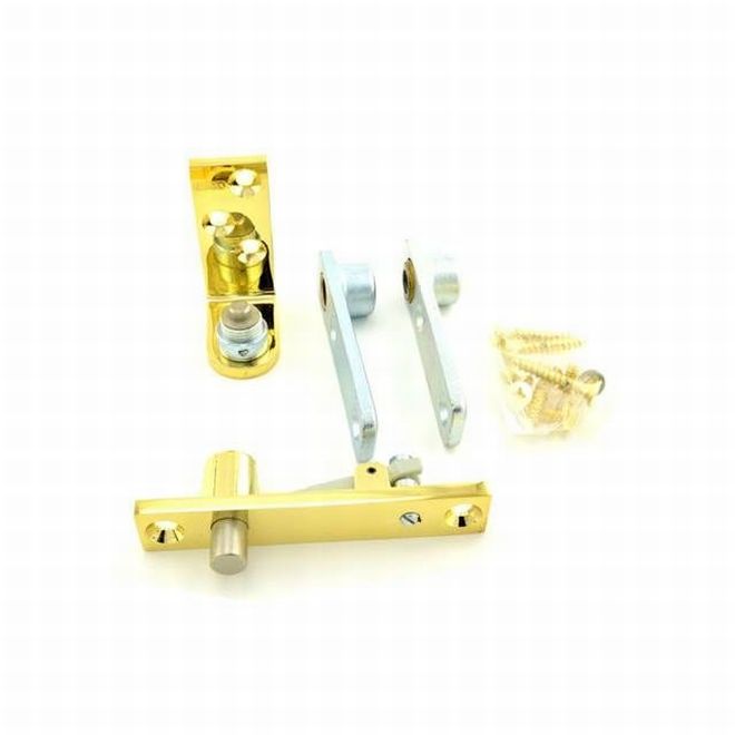 DAP33 Double Acting Pivot, Bright Brass