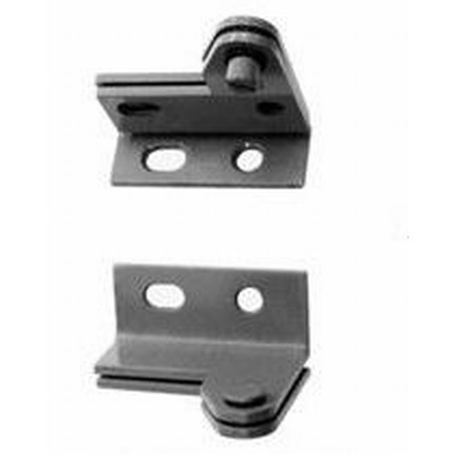 34026DLH Left Hand Floor Mounted Wardrobe Pivot Set, Satin Chrome