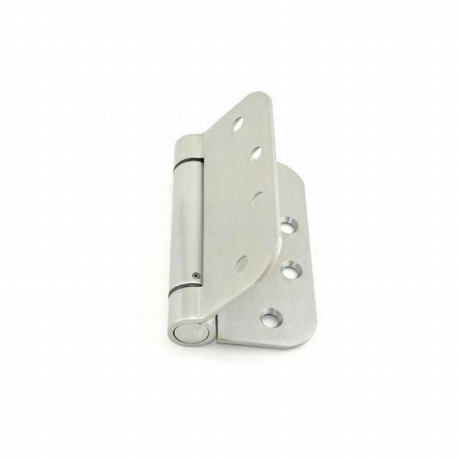 4 x 4.62 in. No.422206 Radius Standard Weight Spring Hinge, Satin Chrome