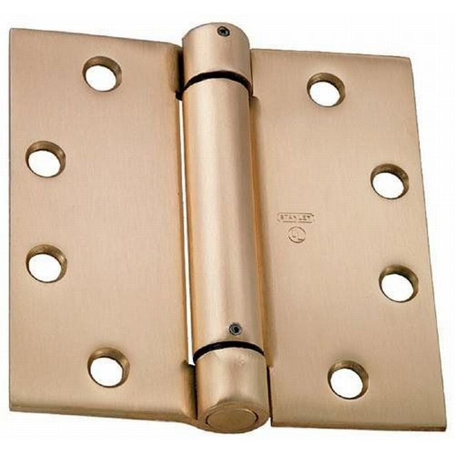 2060R4124 4.5 x 4.5 in. Spring Hinge, No. 420936 Satin Brass