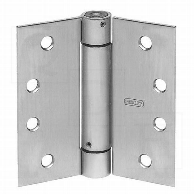 4 x 4 in. Spring Hinge, No. 422106 Satin Chrome