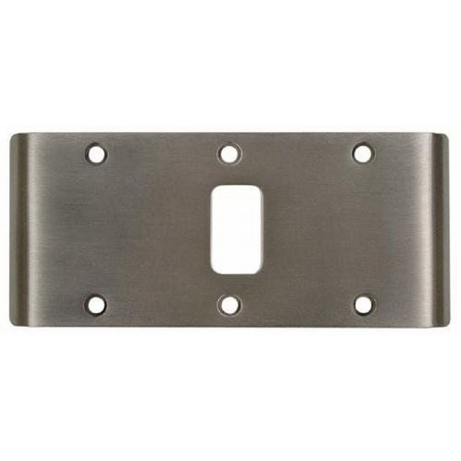 DLS226D 5.75 in. Double Lipped Strike for Center Hung Doors, Satin Chrome