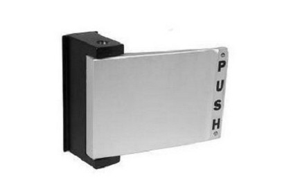 1.75 in. Push to Left Curved Deadlatch Paddle, Dark Bronze Anodized