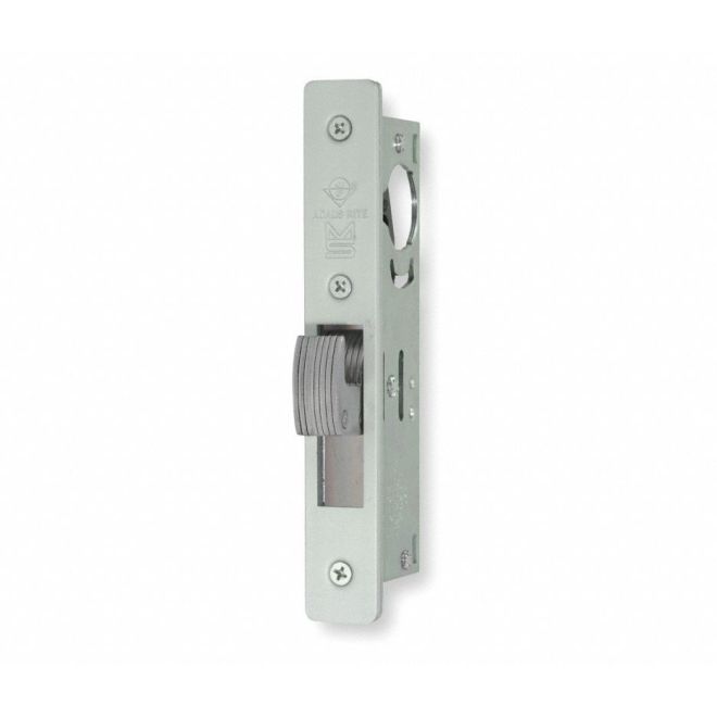 1.5 in. MS Deadlock Flat Faceplate Hook Bolt - Clear Anodized Aluminum