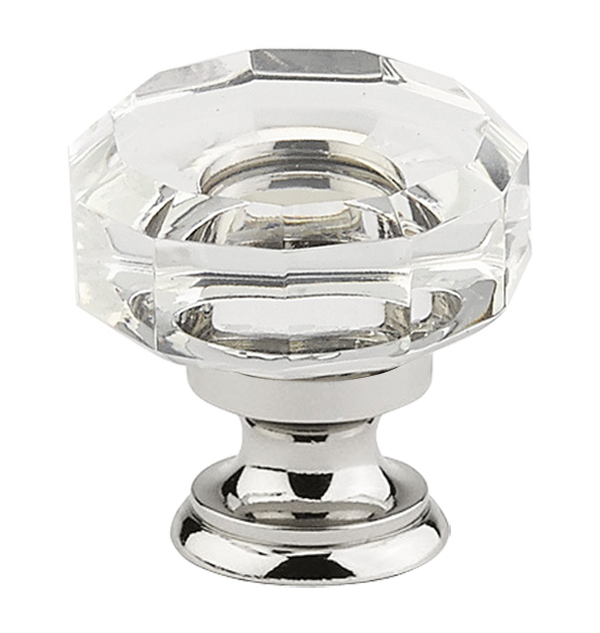 1.375 in. Lowell Crystal Cabinet Knob, Bright Chrome