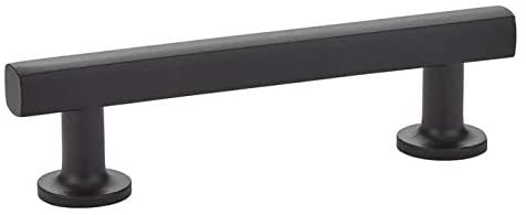 12 in. Center to Center Freestone Cabinet Pull, Flat Black